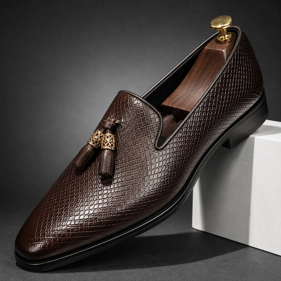Men's Leather Tassel Loafers – Lamberto