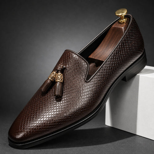 Men's Leather Tassel Loafers – Lamberto